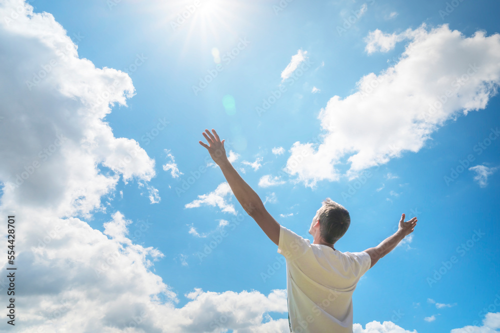 Man strive to the sky. Man strive to the sky.
