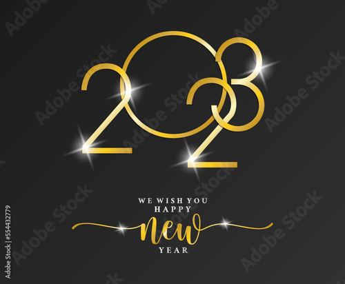 Happy New Year 2023 Vector