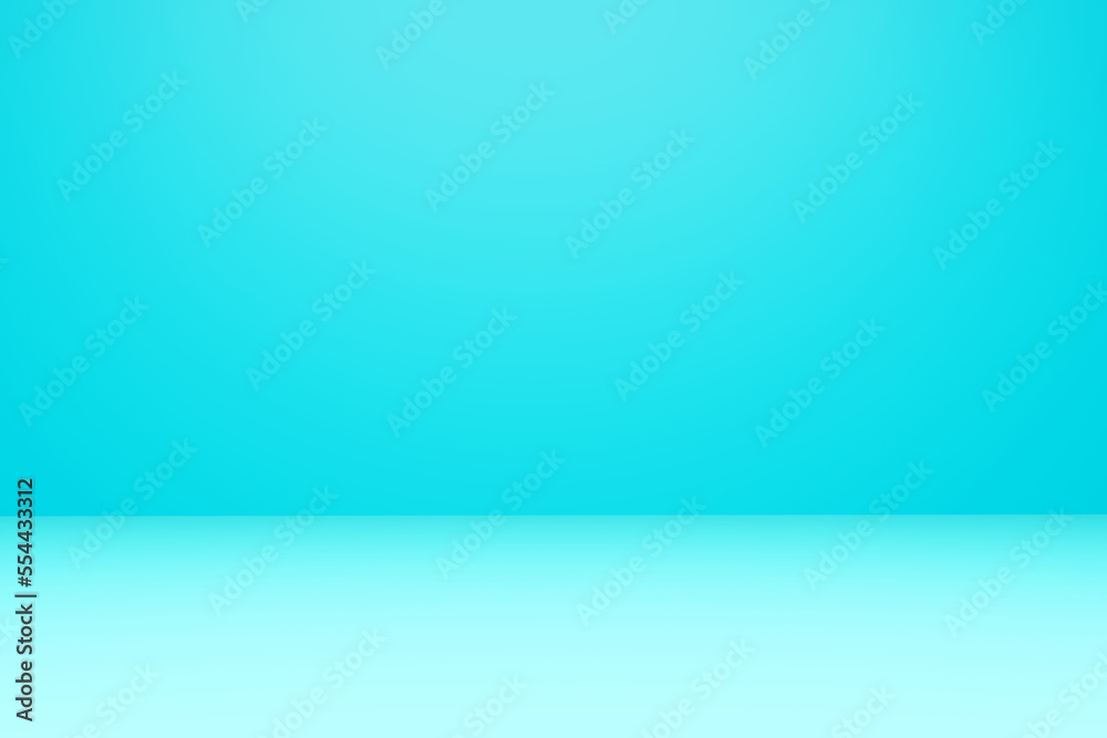Fototapeta premium Empty podium scene in turquoise color. Suitable for Product Placement.