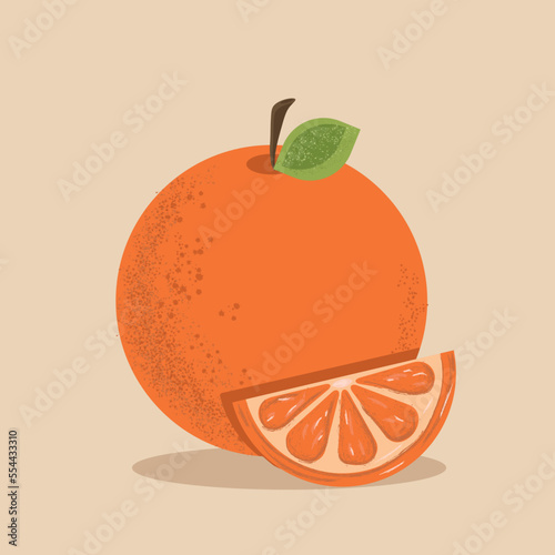 orange fruit on a white background