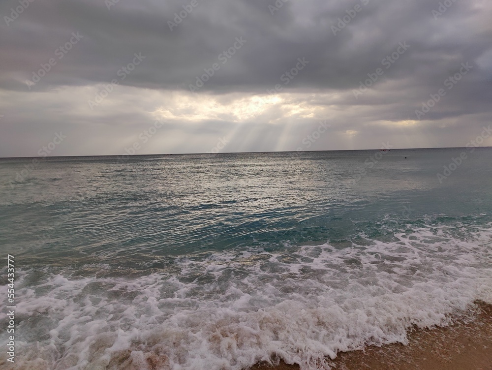 Sunrays piercing through the rainclouds in Kenting #3 Sunrays piercing through the rainclouds in Kenting #3