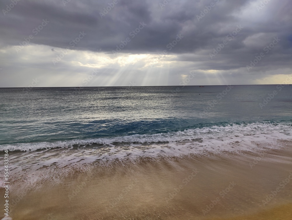 Sunrays piercing through the rainclouds in Kenting #2