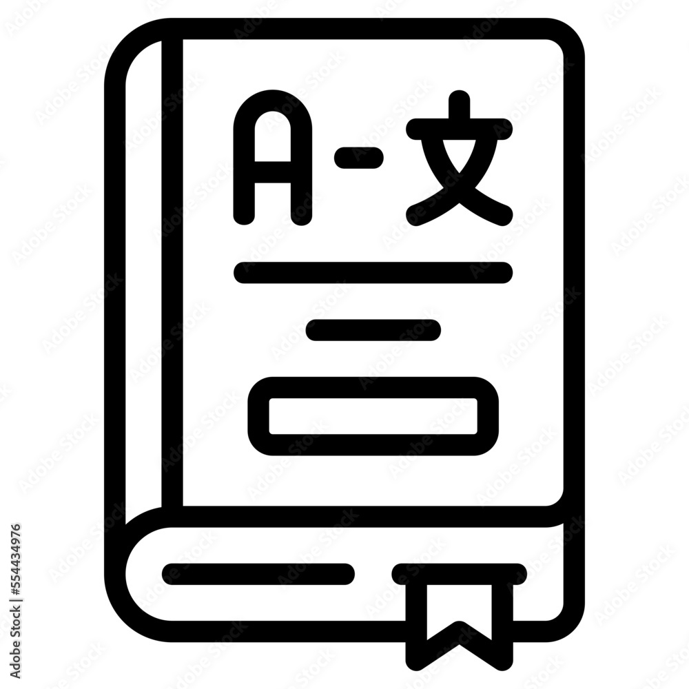 translation line icon translation line icon