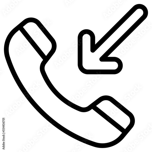incoming call line icon
