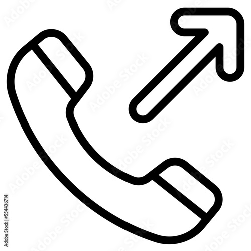 outgoing call line icon