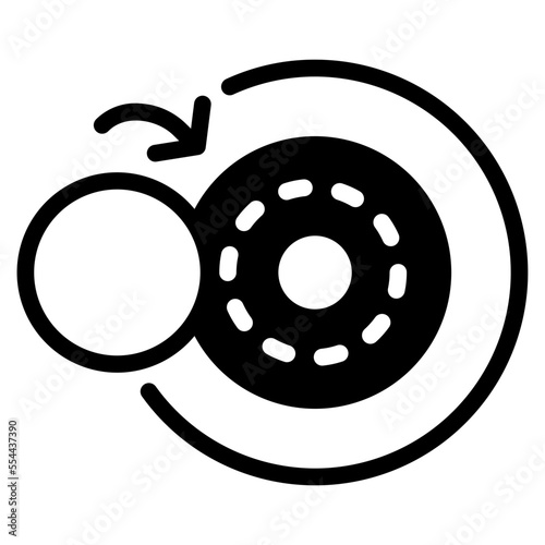 cornea glyph icon