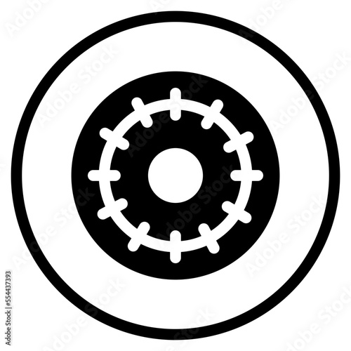 cornea glyph icon