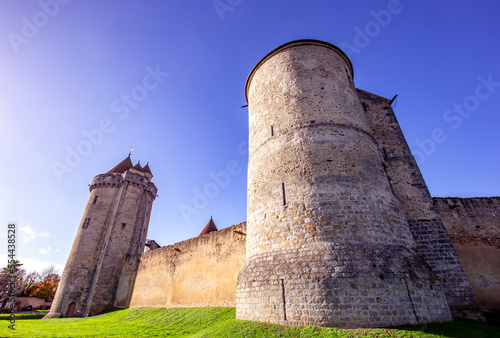 exteriors of castle of Blandy les tours, france photo