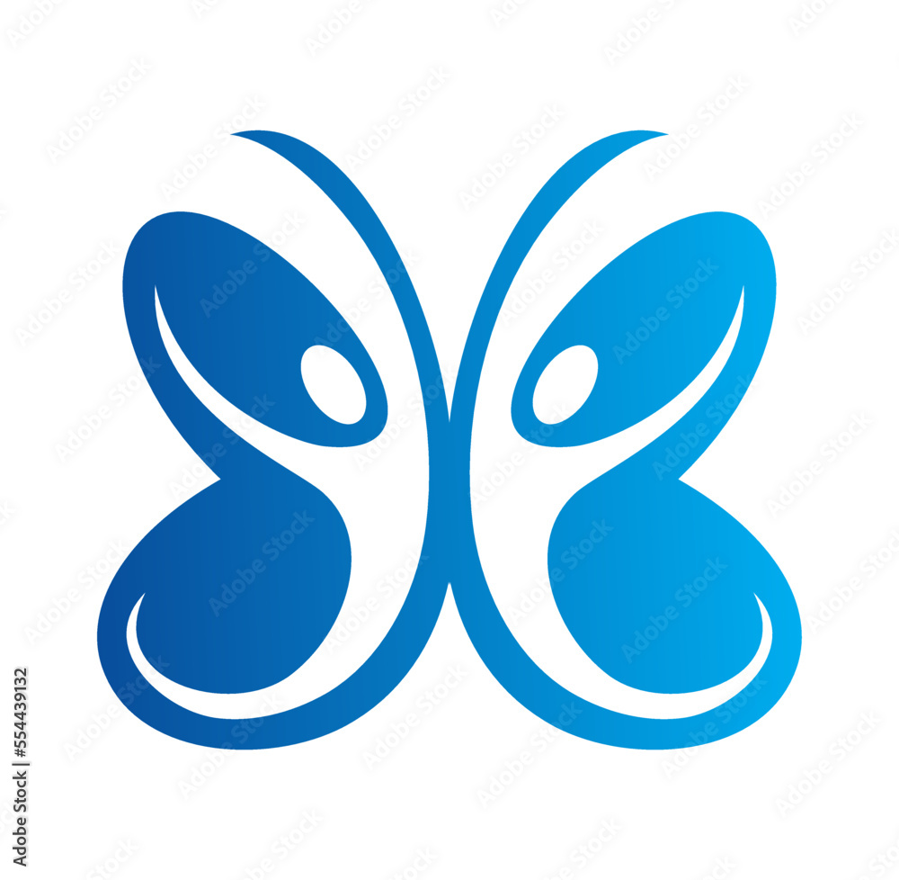 Butterfly People Logo Vector Icon Butterfly People Logo Vector Icon