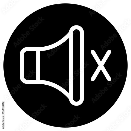 mute glyph icon