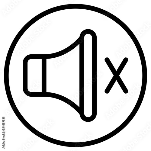 mute line icon