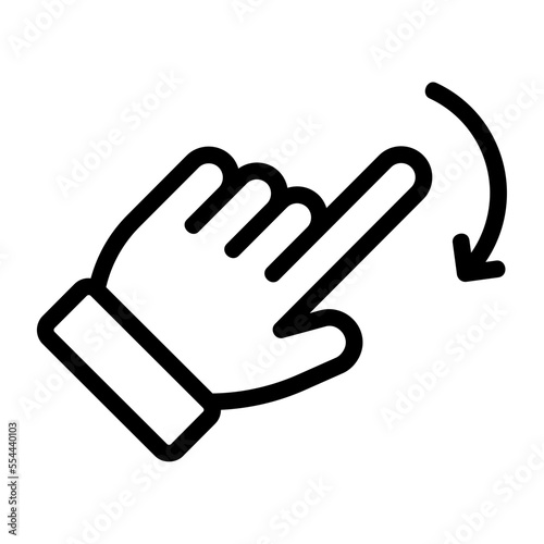rotate line icon