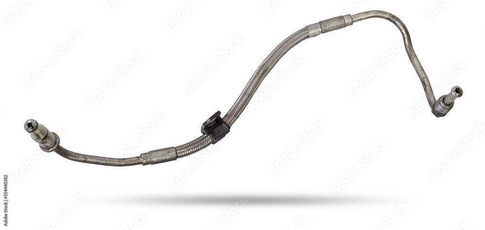 A metal brake pipe is part of the vehicle’s brake system, which supplies brake fluid under pressure to the service brake cylinders or calipers on wheels. Spare parts for sale in auto service. A metal brake pipe is part of the vehicle’s brake system, which supplies brake fluid under pressure to the service brake cylinders or calipers on wheels. Spare parts for sale in auto service.