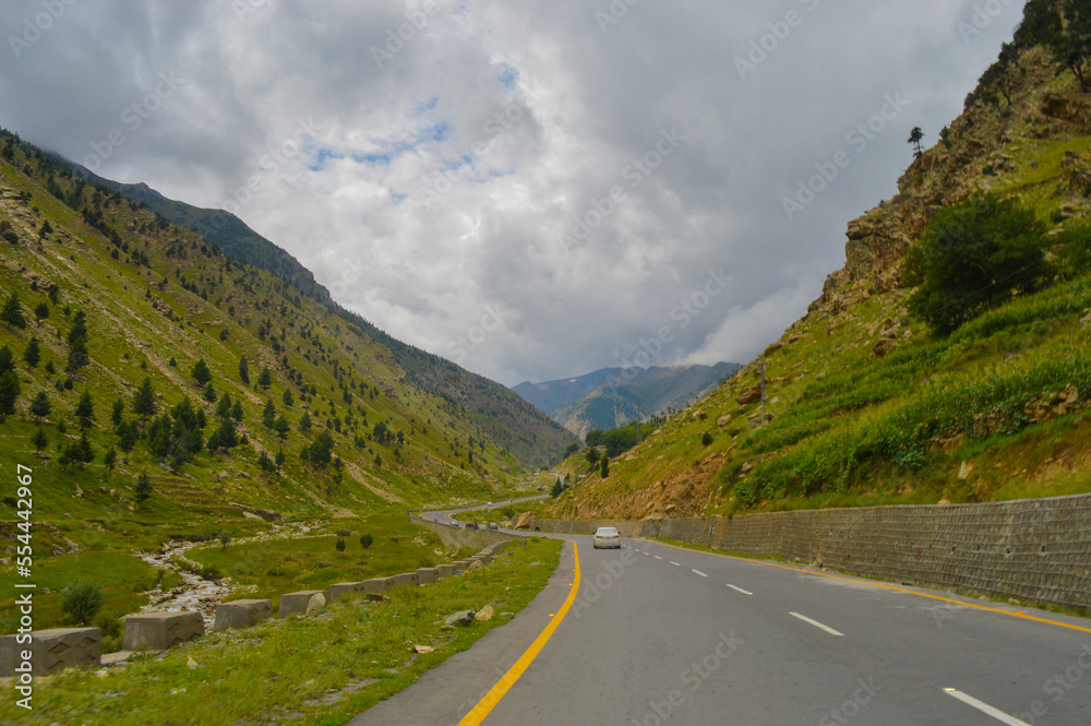 Beautiful Road to Gilgit Valley, Dark Clouds