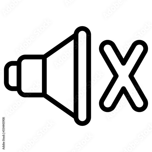mute line icon