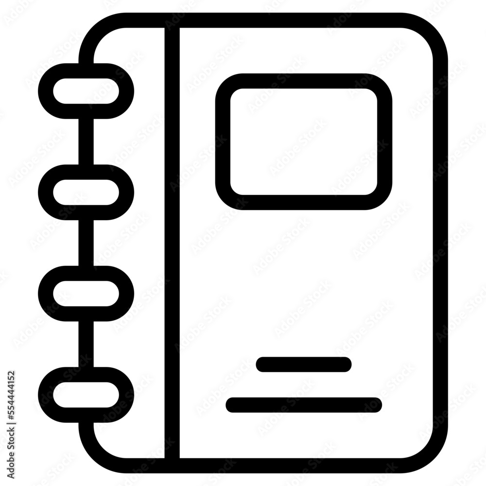 notebook line icon notebook line icon