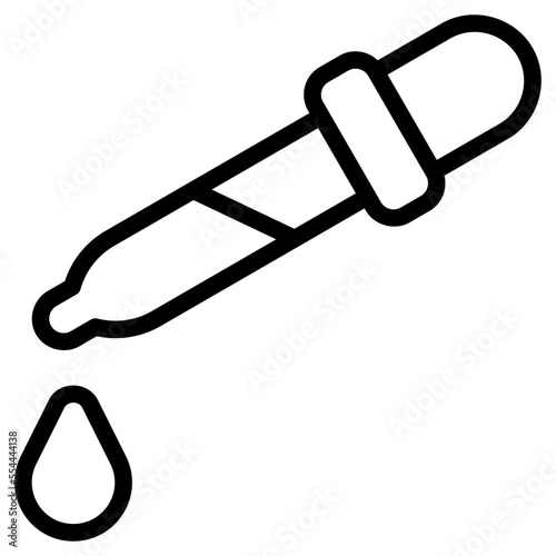 dropper line icon