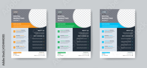 poster flyer pamphlet brochure cover design layout space for photo background, vector illustration template in A4 size