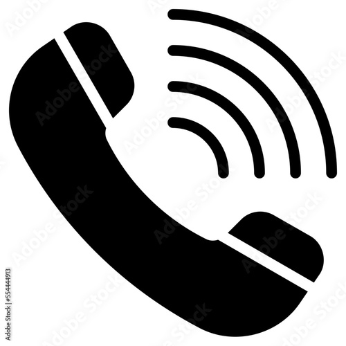 phone ringing glyph icon