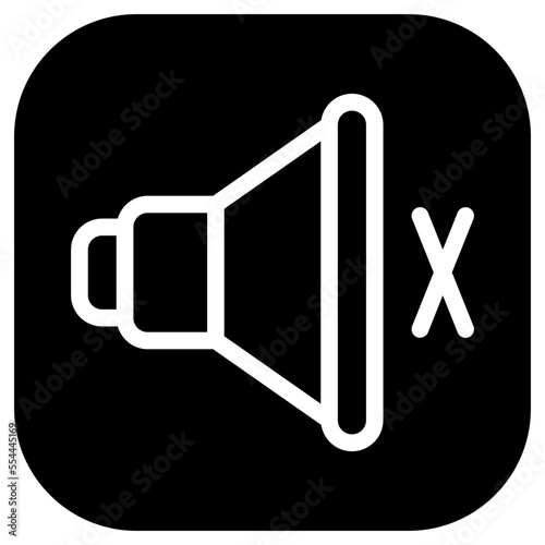 mute glyph icon