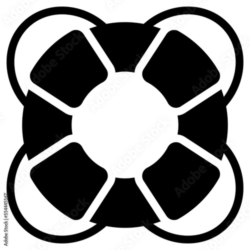 lifesaver glyph icon