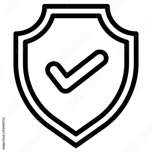 shield line icon