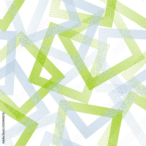 Square rhombus shapes of dot points geometric vector seamless pattern.