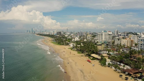 Aerial view of resort area in Dehiwala-Mount Lavinia. Mount Lavinia Beach photo