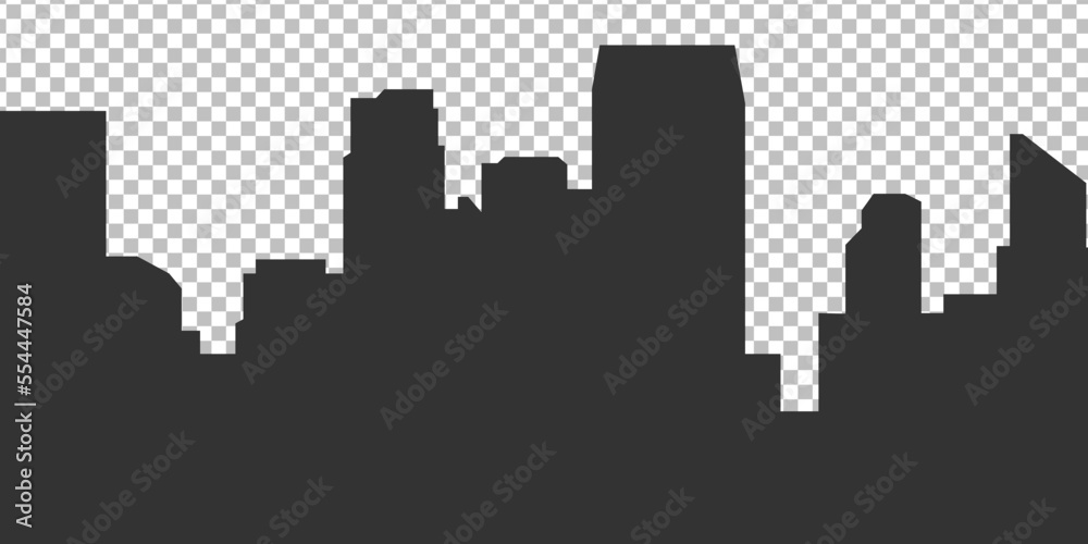 Company Office Icon on Black isolated on transparent background.  Vector Graphic
