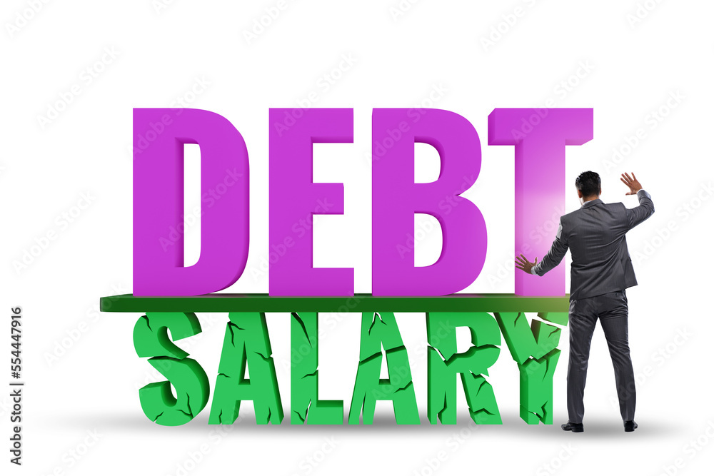 Debt and loan concept as a proportion of salary Debt and loan concept as a proportion of salary