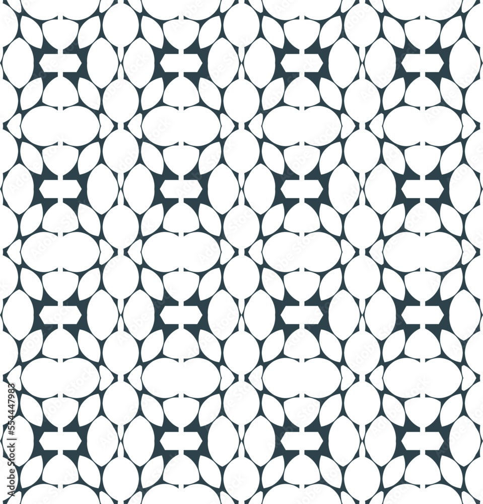 Naklejka premium Geometric pattern. Seamless vector background. Ethnic graphic design.