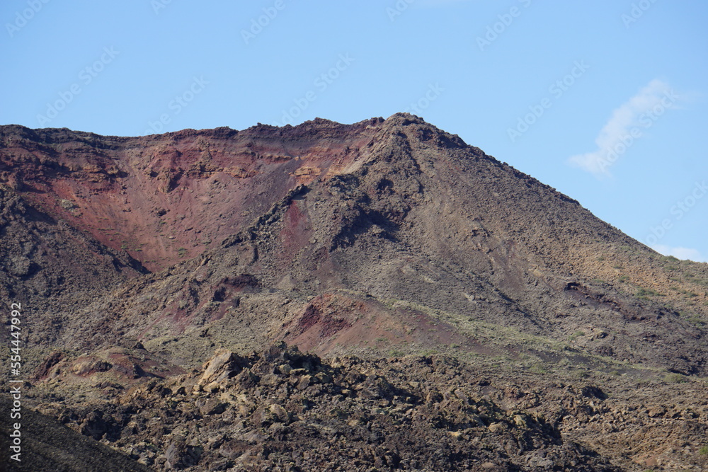 Different shapes of volcanic lava which solidified on Lanzarote Island 200 years ago, rocks, lava, photographed in November 2022, lava chimney, lava tunnel