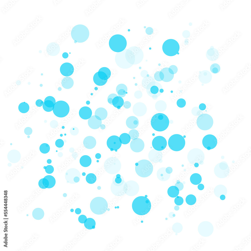 abstract blue background with bubbles, splash blue