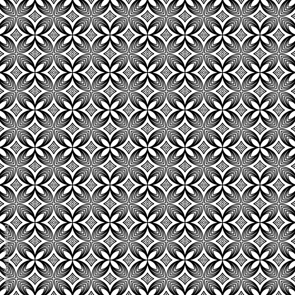 Line painting art, White and black line drawings, designs, Patterns for use as background.