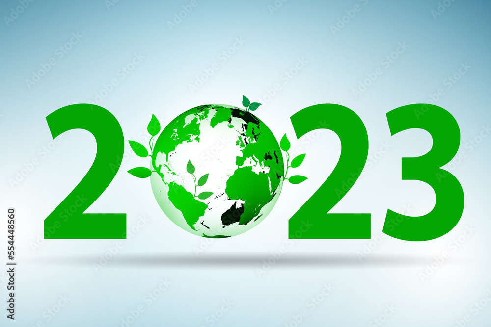 Year of 2023 in ecological concept Year of 2023 in ecological concept