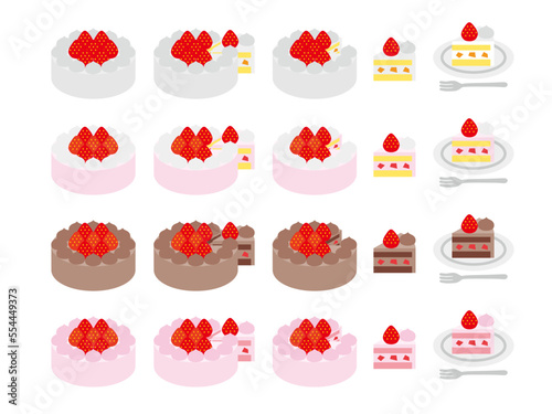 苺ケーキカットP