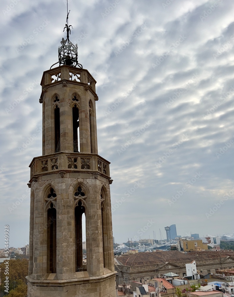 Bell tower of the Cathedral of the Sea, Barcelona