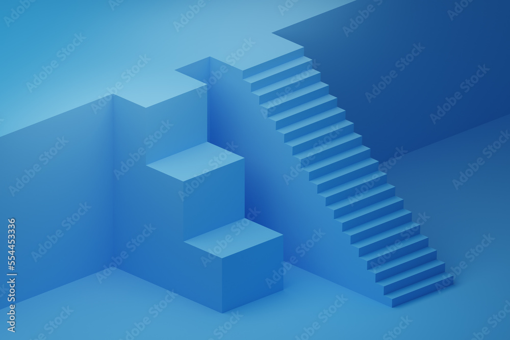 Gender inequality in career ladder concept - 3d rendering Gender inequality in career ladder concept - 3d rendering