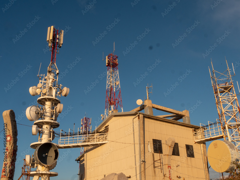 Obraz premium Funk und Sendemasten