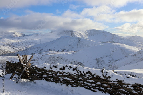 Snowdonia snowdon winter wales glyderau