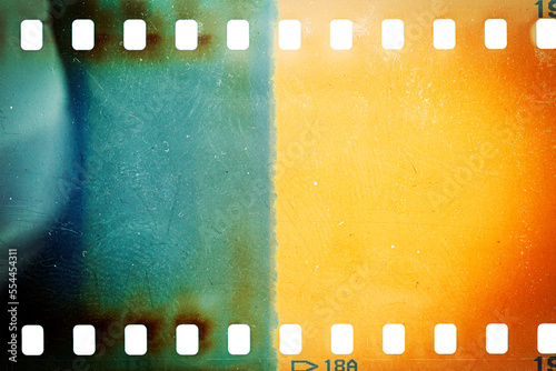 Fotótapéta Dusty and grungy 35mm film texture or surface