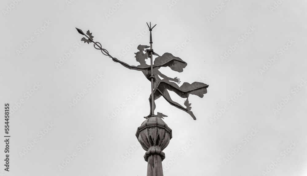 statue of Mercury Idrija Slovenia statue of Mercury Idrija Slovenia