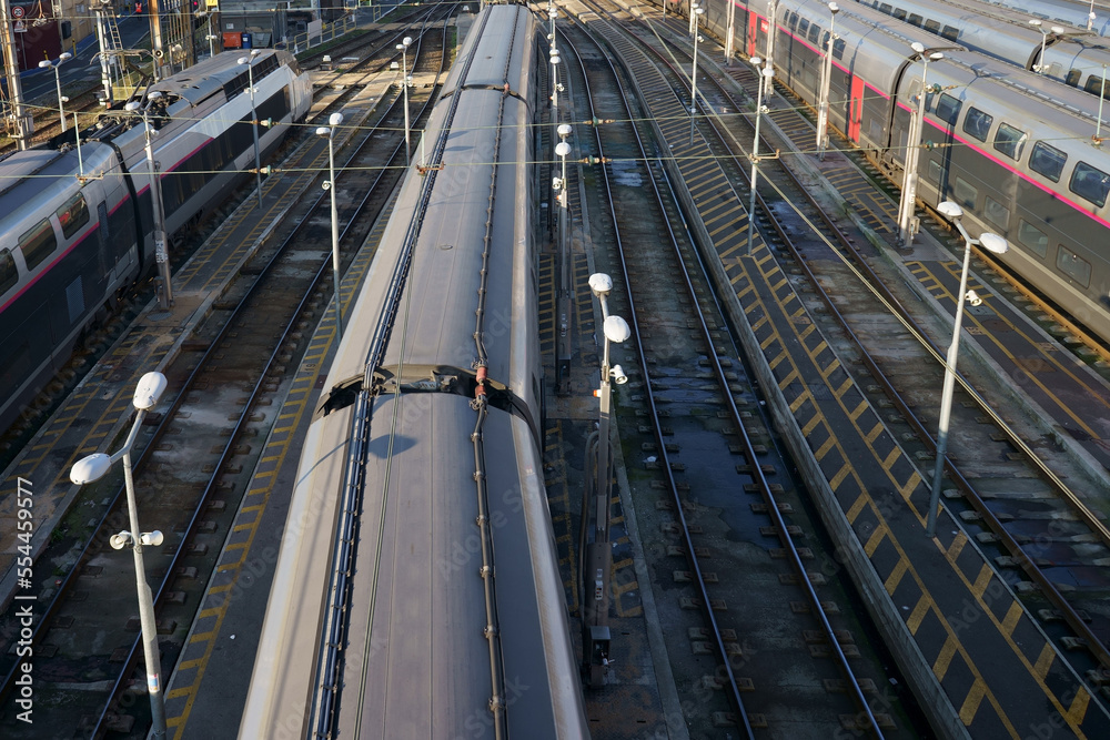 Fototapeta premium chemin de fer