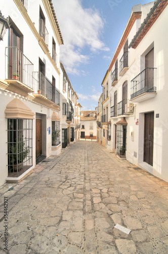 View of streets of the Spanish town of Ronda