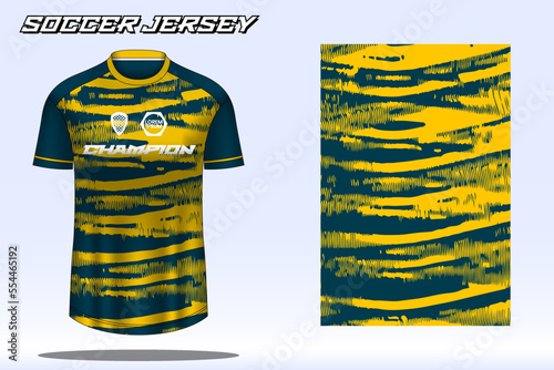 Soccer jersey sport t-shirt design mockup for football club 08