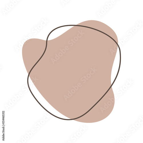 Organic abstract aesthetic fluid shapes set. Creative aesthetic liquid blob elements with curvy line. Simple irregular curved dynamic forms, modern smooth drops.