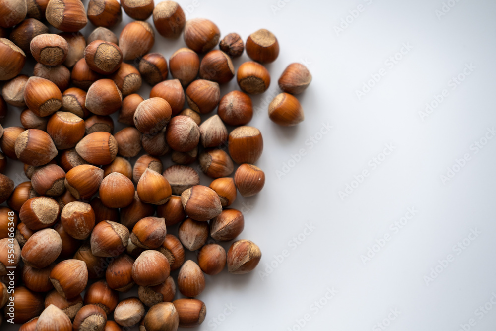 Hazelnut, Top view hazelnut, nut. Hazelnut, Top view hazelnut, nut.