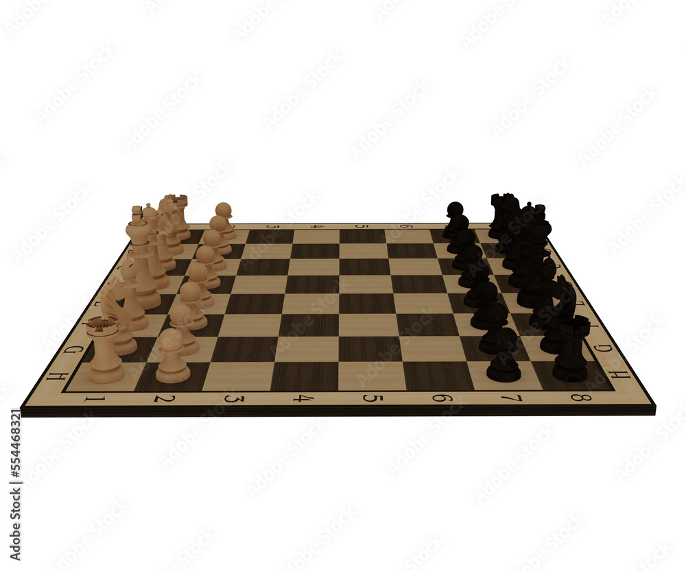 3d rendering realistic traditional chess board 3d rendering realistic traditional chess board