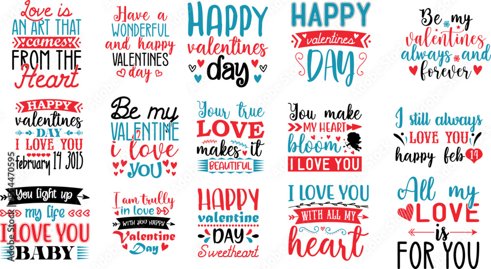 Valentine's Day Quotes SVG Bundle pack 11 Valentine's Day Quotes SVG Bundle pack 11