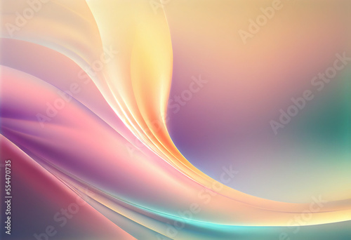 Abstract Soft Pastel Colors in Smooth Silky Gradient Motion Background. Soft Pastel Colors Background Illustration